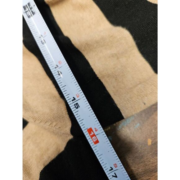 INC Tan Black Striped Cardigan Sweater Size Small - Picture 6 of 7